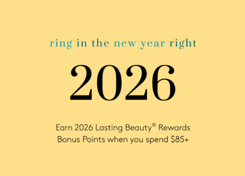 Ring in the New Year text on a yellow background